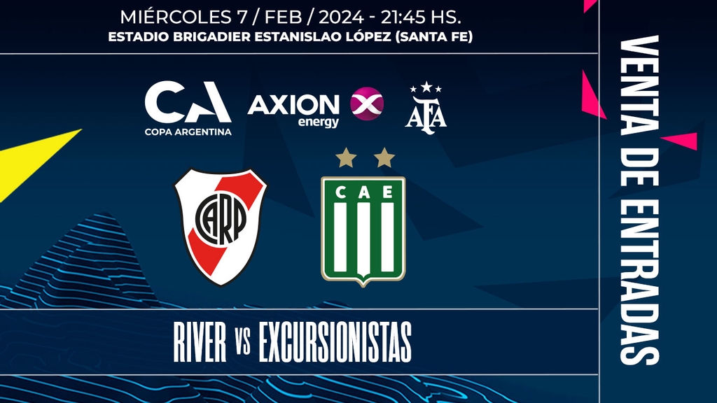 River vs Excursionistas: venta de&nbsp;entradas
