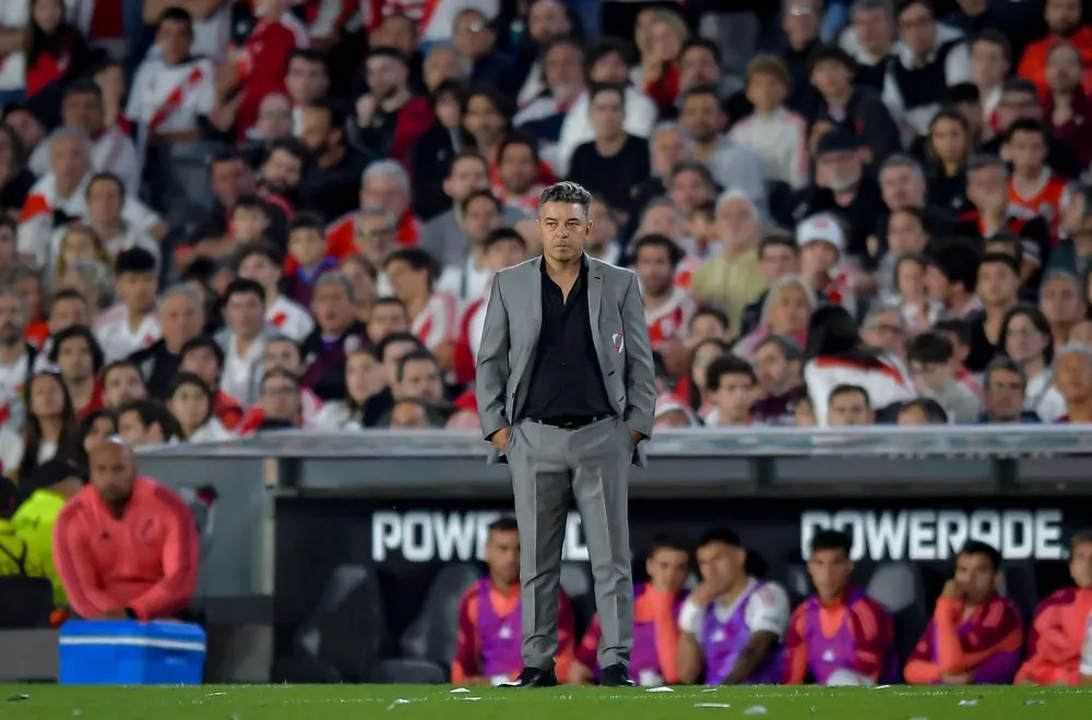 Marcelo Gallardo participó de la conferencia de prensa luego del empate entre River y Vélez, por la liga Profesional.