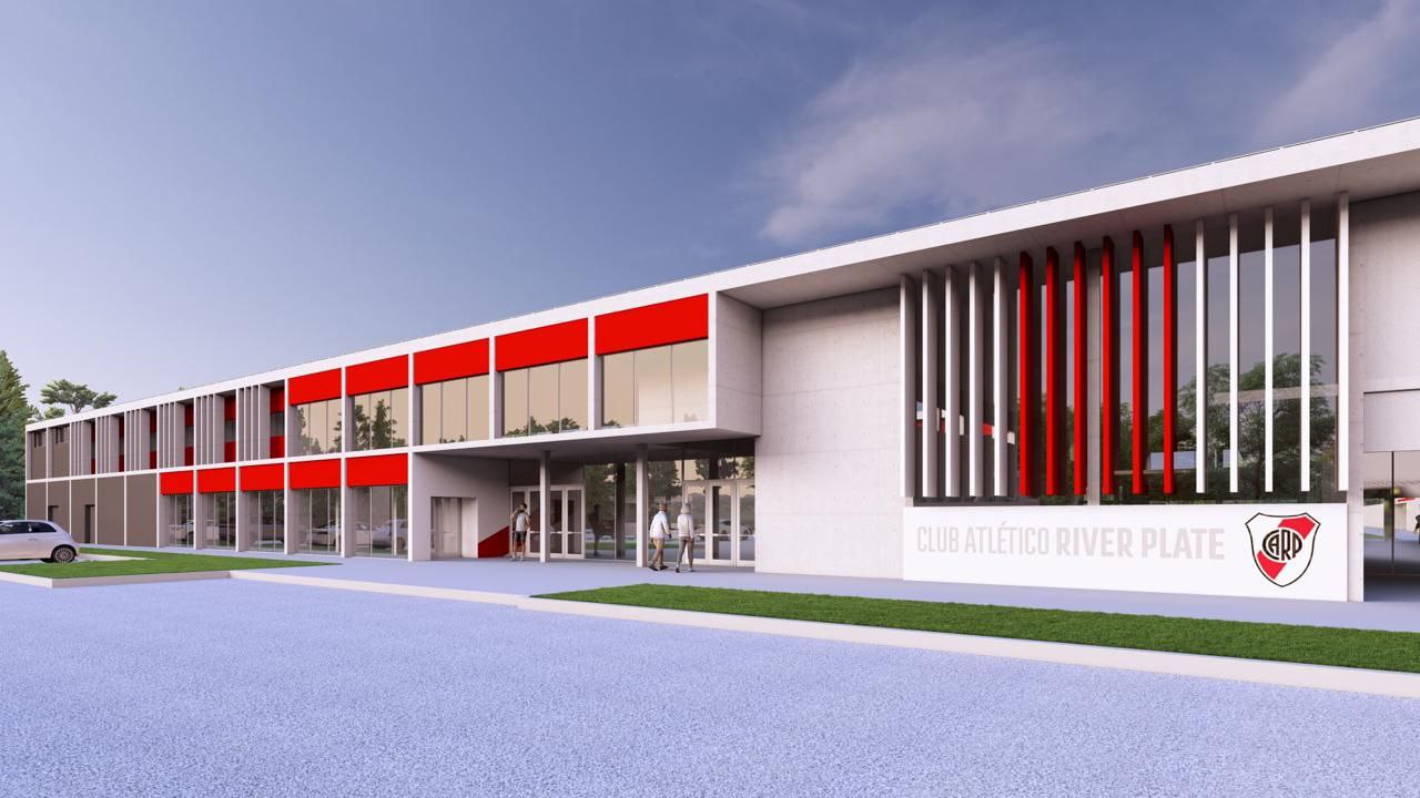 River realiza más obras: Reders del nuevo predio de River.