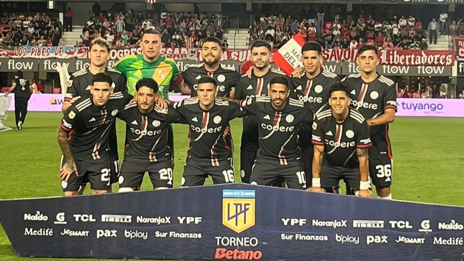 El once inicial de River frente a Estudiantes de La Plata