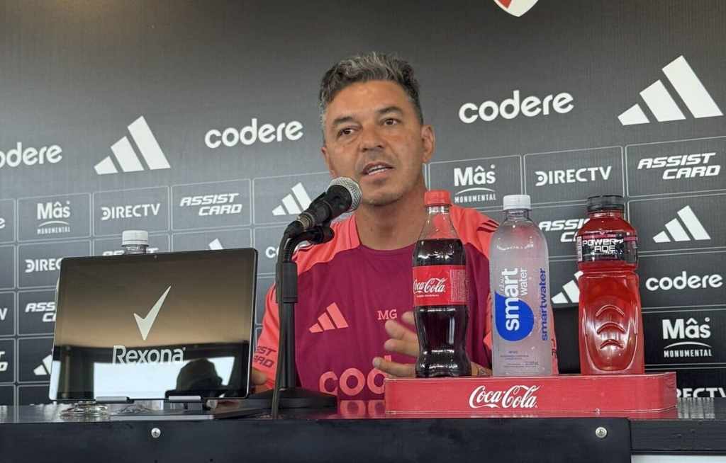 Marcelo Gallardo en la conferencia de prensa previa al inicio del Torneo Apertura 2025