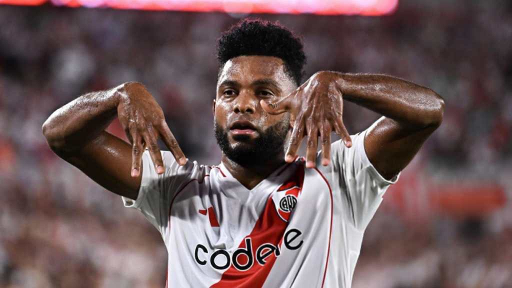 Con un gol de Borja, River le ganó a&nbsp;Lanús